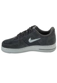 Nike - Buty sportowe Sneakersy męskie, Air Force 1. Kolor: czarny. Model: Nike Air Force. Sport: turystyka piesza