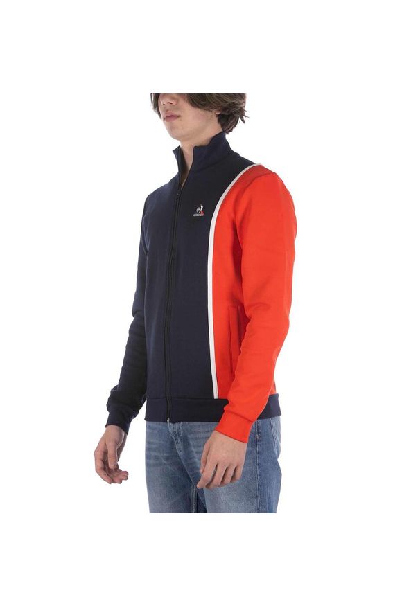 Bluza zapinana na zamek błyskawiczny Le Coq Sportif Saison 1 N°1. Kolor: biały, wielokolorowy, niebieski