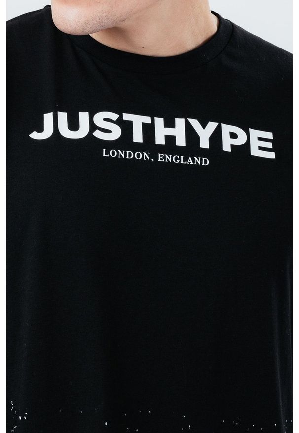 Hype T-shirt bawełniany kolor czarny z nadrukiem. Okazja: na co dzień. Kolor: czarny. Materiał: bawełna. Wzór: nadruk. Styl: casual