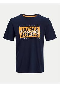 Jack & Jones - Jack&Jones T-Shirt Colton 12268439 Granatowy Standard Fit. Kolor: niebieski. Materiał: bawełna #3