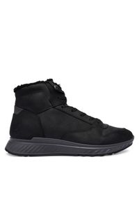 ecco - ECCO Sneakersy Exostride M 83541402001 Czarny. Kolor: czarny. Materiał: nubuk, skóra #1