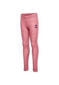 Legginsy dziewczęce Hummel Wingo. Kolor: różowy. Materiał: bawełna. Styl: młodzieżowy