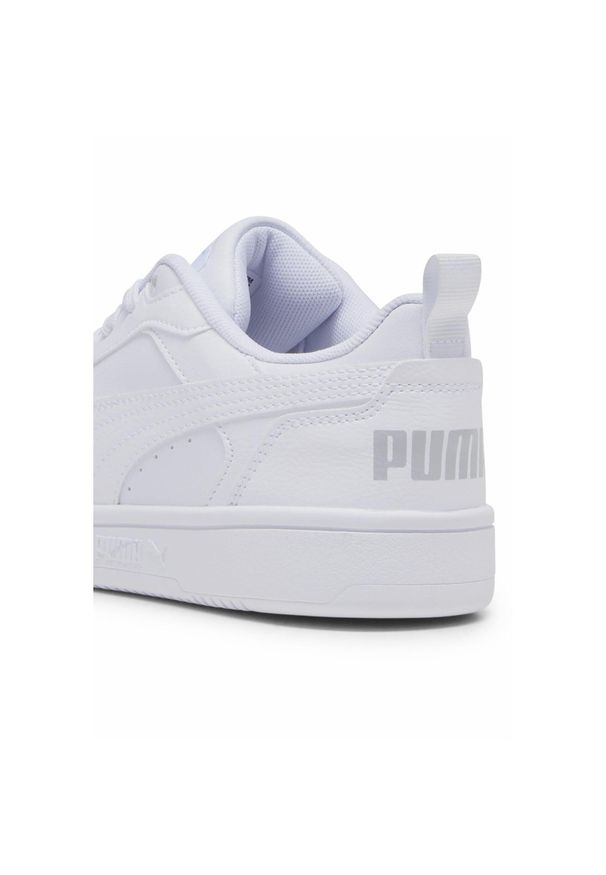 Puma - Młodzieżowe sneakersy Rebound V6 Lo PUMA White Cool Light Gray. Kolor: biały, wielokolorowy, szary. Materiał: tkanina, syntetyk
