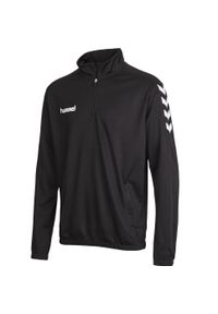 Bluza piłkarska dla dzieci Hummel Core Kids 1/2 Zip Sweat. Kolor: czarny. Sport: piłka nożna