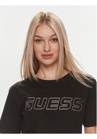 Guess T-Shirt Kiara V4GI18 I3Z14 Czarny Boxy Fit. Kolor: czarny. Materiał: bawełna