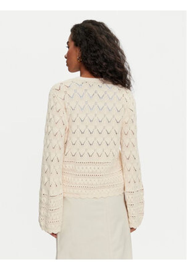 Vero Moda Kardigan Lua 10310863 Écru Regular Fit. Materiał: bawełna