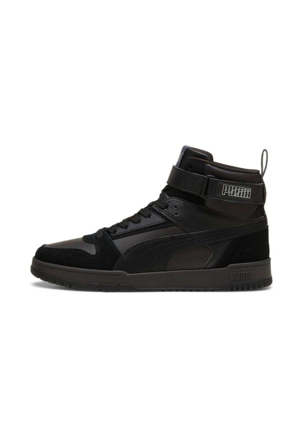 Sneakersy męskie Puma RBD Game SD wysokie za kostkę szare (397551-03). Wysokość cholewki: za kostkę. Kolor: czarny. Materiał: zamsz, materiał, guma. Szerokość cholewki: normalna