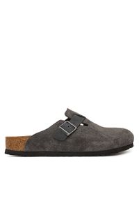 Birkenstock Klapki Boston 1032471 Szary ciemny. Kolor: szary. Materiał: zamsz, skóra #1