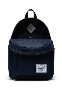 Herschel plecak Classic Backpack kolor granatowy duży gładki. Kolor: niebieski. Wzór: gładki #3