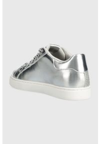 Aldo sneakersy x Disney kolor srebrny 13661573.D100PLSNEAKR. Nosek buta: okrągły. Kolor: srebrny. Materiał: guma. Wzór: motyw z bajki #2