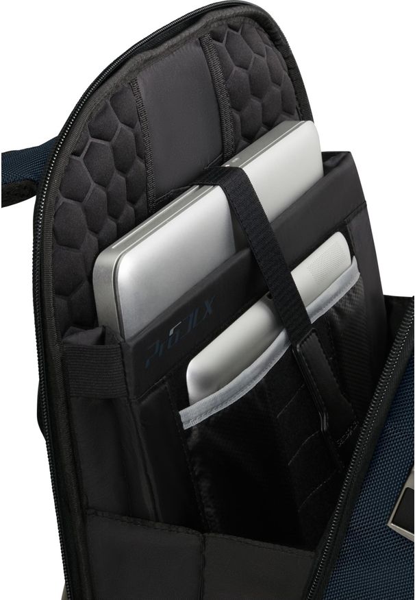 Plecak Samsonite 147137 1090 15.6'' PRO-DLX 6 EXP niebieski. Kolor: niebieski. Materiał: skóra, materiał. Wzór: kolorowy. Styl: elegancki, biznesowy