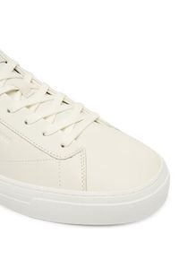 TOMMY HILFIGER - Tommy Hilfiger Sneakersy Premium Dress Cupsole Lth FM0FM05572 Écru. Materiał: skóra #5