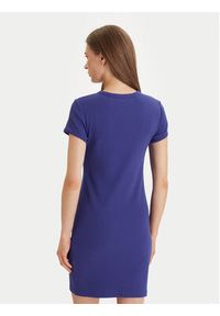 Calvin Klein Jeans Sukienka codzienna Monologo Baby LV047F241G Fioletowy Slim Fit. Okazja: na co dzień. Kolor: fioletowy. Materiał: bawełna. Typ sukienki: proste. Styl: casual #4