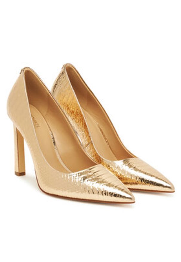 MICHAEL Michael Kors Szpilki Amara 40T5AMHP1M Złoty. Kolor: złoty. Materiał: skóra. Obcas: na szpilce