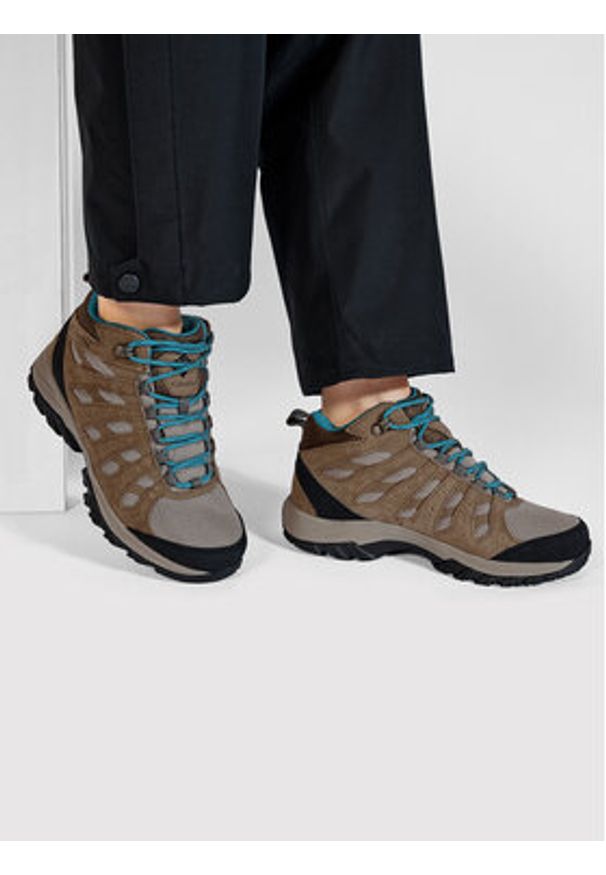 columbia - Columbia Trekkingi Redmond III Mid Waterproof BL0168 Brązowy. Kolor: brązowy. Materiał: zamsz, skóra