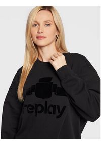 Replay Bluza W3638C.000.23358P Czarny Relaxed Fit. Kolor: czarny. Materiał: bawełna #4