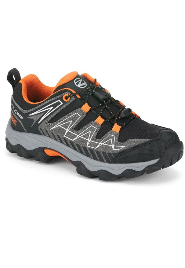 Buty trekkingowe juniorskie TREZETA Thunder z membraną WP Kid. Kolor: wielokolorowy, pomarańczowy, czarny