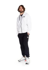LEONE 1947 APPAREL - Męski dres z kapturem Fight Fluo. Kolor: czarny, biały, wielokolorowy. Materiał: dresówka. Sport: fitness