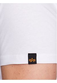 Alpha Industries T-Shirt Basic T Rubber 100501RB Biały Regular Fit. Kolor: biały. Materiał: bawełna