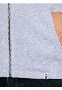 Big-Star - Bluza męska rozpinana szara Madorol 901. Kolor: szary. Wzór: gładki #4