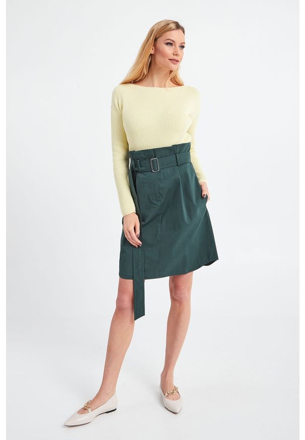 Max Mara Leisure - SWETER CIRO MAX MARA LEISURE. Materiał: prążkowany, materiał. Długość rękawa: długi rękaw. Długość: długie