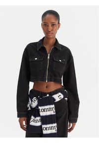 Tommy Jeans Kurtka jeansowa Station DW0DW22523 Czarny Regular Fit. Kolor: czarny. Materiał: lyocell #1