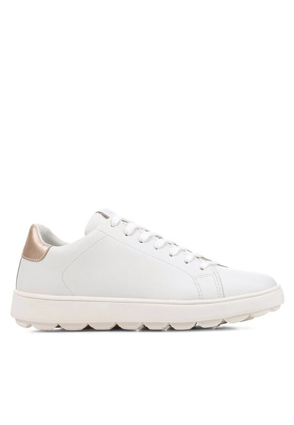 Geox Sneakersy D Spherica Ecub-1 B D65PJA 09BNF C1327 Biały. Kolor: biały. Materiał: skóra