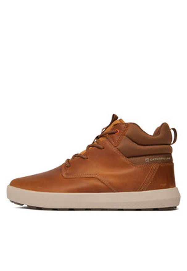 CAT Footwear Sneakersy Proxy Hi P110723 Brązowy. Kolor: brązowy. Materiał: skóra