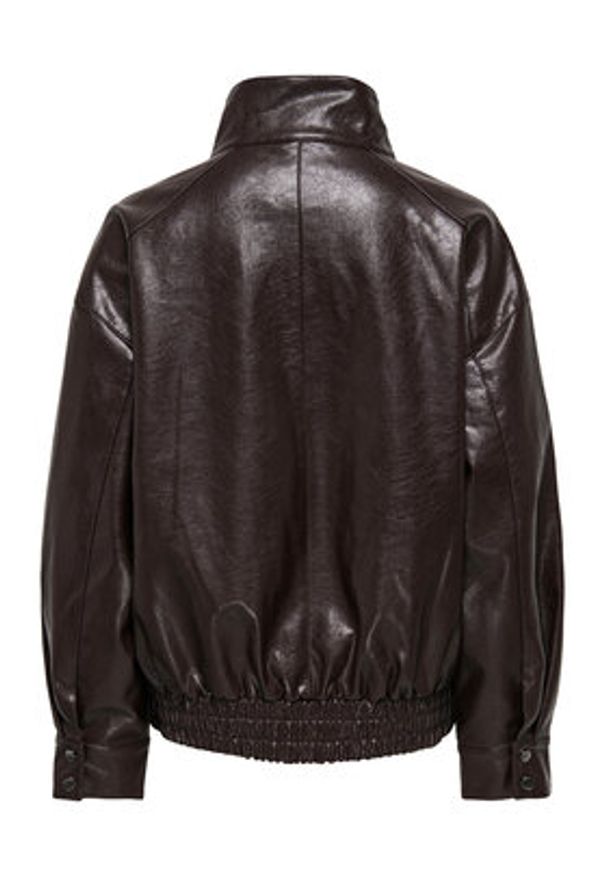 only - ONLY Kurtka z imitacji skóry Julia 15373024 Brązowy Loose Fit. Kolor: brązowy. Materiał: skóra