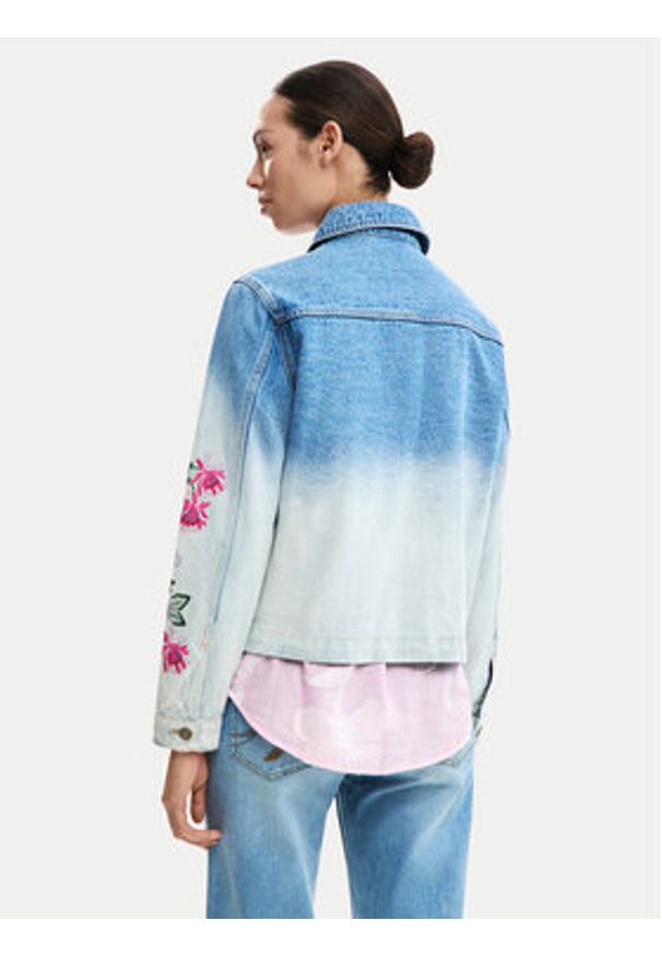 Desigual Kurtka jeansowa Dakota 26SWED16 Błękitny Regular Fit. Kolor: niebieski. Materiał: bawełna