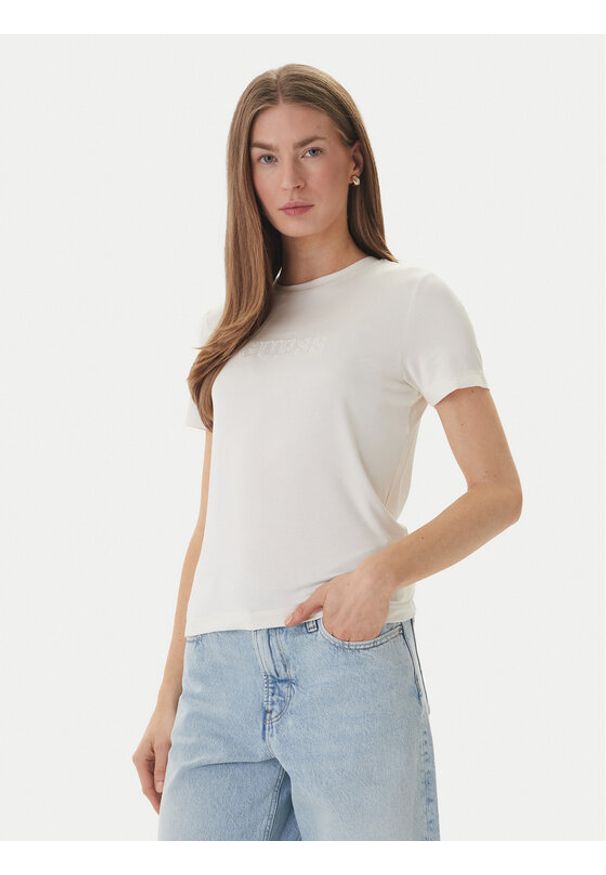 Guess T-Shirt O6GI00 KBF92 Écru Regular Fit