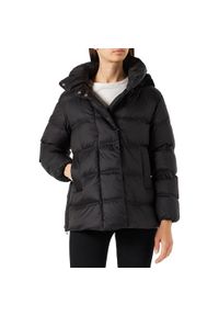 Geox - Kurtka GEOX W TAHINA MID JKT Czarny. Kolor: czarny. Materiał: tkanina