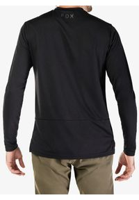 FOX - Bluza rowerowa męska Fox Ranger LS Jersey Fox Head. Kolor: czarny. Materiał: jersey