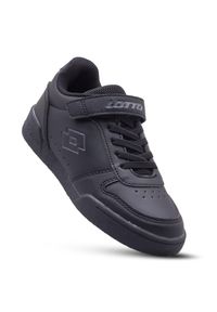 Buty sportowe dziecięce LOTTO TITANIS OC K sneakersy. Kolor: czarny. Sport: turystyka piesza