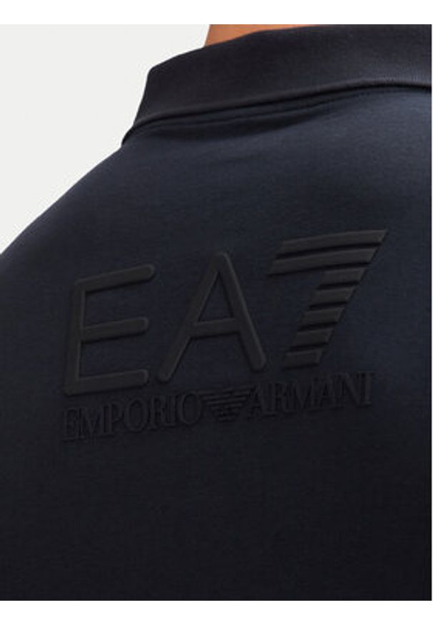 EA7 Emporio Armani Polo 7M000228 AF10373 UB102 Granatowy Regular Fit. Typ kołnierza: polo. Kolor: niebieski. Materiał: bawełna