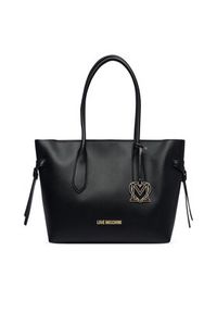 Love Moschino - LOVE MOSCHINO Torebka JC4059PP1PLL0000 Czarny. Kolor: czarny. Materiał: skórzane #6