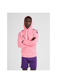 Bluza do piłki ręcznej dla dorosłych Hummel hml CORE XK poly z kapturem. Typ kołnierza: kaptur. Kolor: różowy. Sport: piłka ręczna