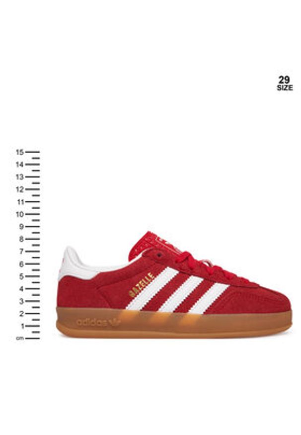 Adidas - adidas Sneakersy Gazelle Indoor IH9136 Czerwony. Kolor: czerwony. Materiał: skóra, zamsz. Model: Adidas Gazelle