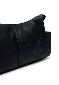 Calvin Klein Torebka Pockets Monologo Crossbody LV04F3687G Czarny. Kolor: czarny. Materiał: skórzane #2