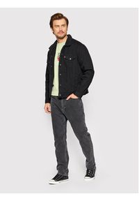 Levi's® Kurtka jeansowa Type III Sherpa 16365-0100 Czarny Regular Fit. Kolor: czarny. Materiał: bawełna