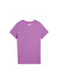 Puma - Damska koszulka PUMA SPORT z grafiką PUMA Wild Berry Purple. Kolor: fioletowy. Materiał: guma. Wzór: nadruk