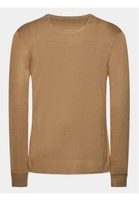 Brave Soul Sweter MK-36ARUNDELB Brązowy Regular Fit. Kolor: brązowy. Materiał: wiskoza