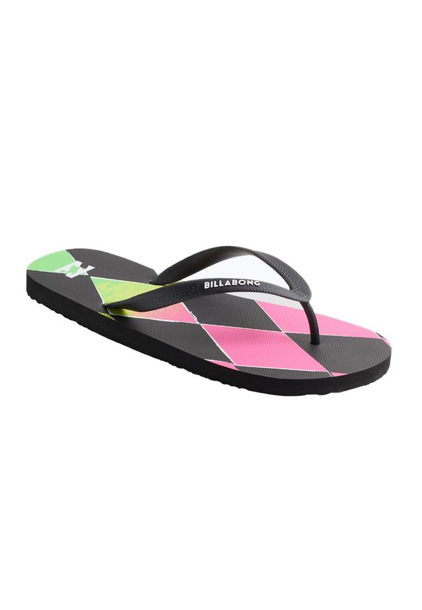 Japonki plażowe męskie Billabong Tides. Okazja: na plażę. Kolor: zielony. Styl: sportowy