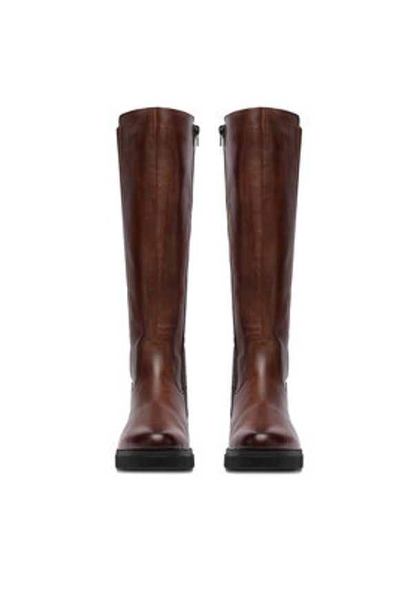 Remonte Kozaki CEO-D2S74-25 Brązowy. Kolor: brązowy. Materiał: skóra