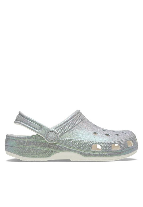 Crocs Klapki Classic Iridescent Glitter Clog 211005 Srebrny. Kolor: srebrny