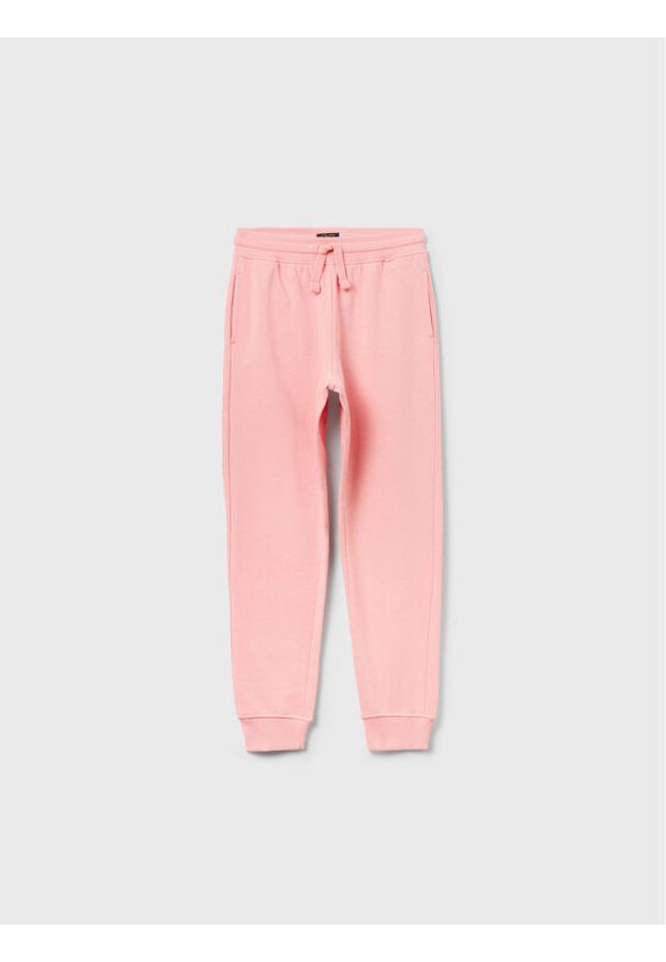 OVS Spodnie dresowe 1593217 Różowy Regular Fit. Kolor: różowy. Materiał: bawełna