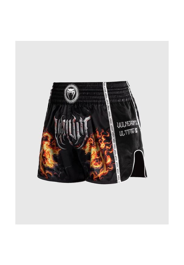 VENUM - Venum Spodenki Muay Thai Gladiator 5.0 Czarny-Neon pomarańcz. Kolor: czarny