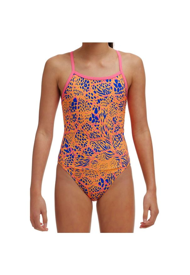 FUNKITA - Strój do pływania dziewczęcy Funkita Hide Pride - Single Strap. Kolor: wielokolorowy