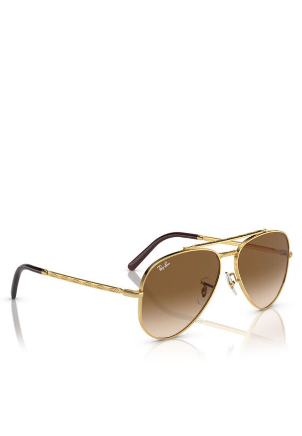 Ray-Ban Okulary przeciwsłoneczne New Aviator 0RB3625 001/51 Złoty. Kolor: złoty