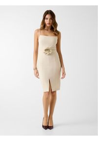 Guess Sukienka codzienna 180023 Beżowy Classic Fit. Okazja: na co dzień. Kolor: beżowy. Typ sukienki: proste. Styl: casual #1